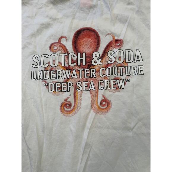 Scotch & Soda Girls 12Y /152 White "It's All Good" Octopus Graphic T-shirt - Picture 5 of 12